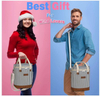 Premium Striped Portable Padded Waterproof Beach Swim Picnic Wine Carrier Tote Cooler Bags 6 Bottle Insulated Thermal Wine Bag