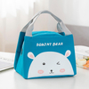 Portable Kids Lunch Box Set Kids Cartoon Insulated Tote Lunch Bag Custom Insulated Reusable Cooler Bag