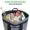 Large Capacity Beach Shopping Carry Tote Thermal Handbags Insulated Bag Cooler Bags With PEVA