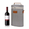 Custom Portable Two Bottles Insulated Wine Bags Insulation Camping Party Travel Thermal Wine Carrier Cooler Bag
