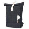 Cotton Canvas Rucksack with Organized Inner Pockets Rolltop Vintage Backpack