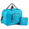 Expandable Folding Kids Adults Sports Duffel Carrier Fold Up Weekend Travel Bag Blue