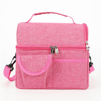 Manufacturer Customize Logo Picnic Outdoor Oxford Dual Compartment Cooler Lunch Bag