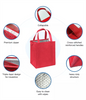 Non-Woven Thermal Large Ice Cooler Lunch Bag for Daily Use Insulated Aluminum Foil PP Soft Lunch Picnic Fold Able Cooler Bags