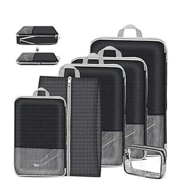 Factory Direct Selling Different Sizes Multiple Function Pockets Expandable Packing Cubes Mesh