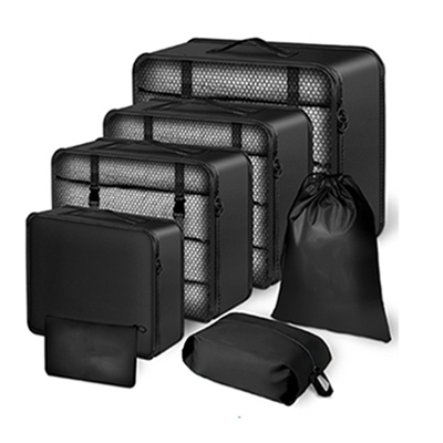 7-Piece Travel Packing Cubes Set with Foldable Laundry And Shoe Bag Lightweight Luggage Organization for Men And Women
