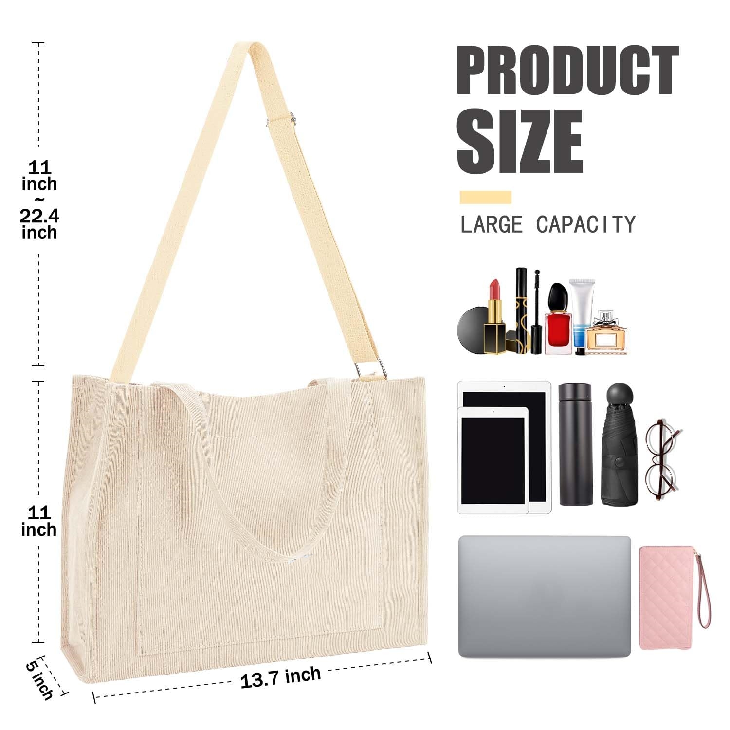 Small Corduroy Tote Bag Wholesale Product Details