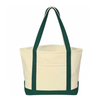 Wholesale Recyclable Plain 12oz 16oz 18oz Cotton Canvas Tote Bag With Front Pocket