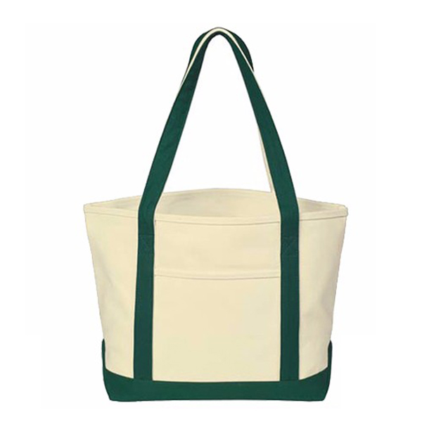 Wholesale Recyclable Plain 12oz 16oz 18oz Cotton Canvas Tote Bag With Front Pocket