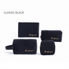 Custom Factory OEM for Velvet Makeup Pouch Waterproof Luxury 4-Piece Travel Cosmetic Bag Zipper Closure Embroidered Logo