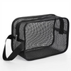 Hot Color And Logo Custom Design Travel Makeup Bag Storage Organizer for Men Portable Hanging Storage Mesh Wash Toiletry Bag