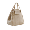 Custom Logo Portable Food Thermal Box Durable Picnic Office Cooler Lunchbox Organizer Insulated Jute Lunch Bag