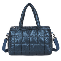 Hot Selling Custom Logo Puffy Nylon Tote Bag Cloud Fold Style Large Capacity Women Lady Gril Leisure Underarm Bag for Daily Us