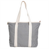 Fashion Striped Sand Proof Girls Travel Shoulder Bag Waterproof Women's Beach Tote Bag
