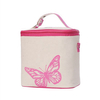 Cotton Fabric Soft Picnic Cooler Bags Thermal Insulation Promotion Food Cooler Bag with Shoulder Strap