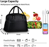 Leakproof Cooler Cute Lunch Box Handbags for Office Work, Home, Picnic Beach Or Travel Black