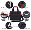 Custom Foldable Travel Picnic Thermal Food Insulation Bags Black Polyester Leakproof Insulated Cooler Bag