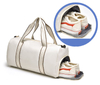 White Sport Bags Gym Travel Women Gym Duffel Bag Fashion Overnight Bags with Custom Logo