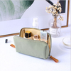 Black Small Custom Logo Water-resistant Make Up Pouch Bags 2022 New Polyester Travel Toiletry Makeup Cosmetic Bag for Women Men