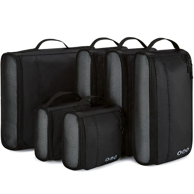 Multifunction Waterproof 6 Pack Cloth Suitcase Storage Bag Set Travel Underwear Clothes Luggage Cube Organizer