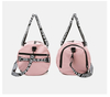New Fashion Soft Strap Sport Gym Travel Handbag Portable Pink Sports Duffle Tote Bag with Shoe Compartment