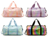 Weekend Travel Overnight Duffle Bags Fitness Workout Laser Sports Bags Holographic Gym Duffel Bag for Women