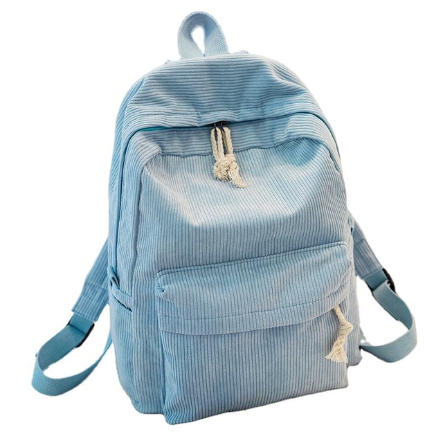 Cheap Price Casual Corduroy Kids School Bag Bulk Backpacks for Students Girls Lady with logo Corduroy Dyapac