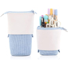 PU Corduroy Stand-up Transformer Bag Colorful Organizer Cosmetics Pouch Makeup Bag