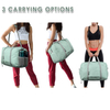 Water Resistant 38L Weekend Travel Bag with Shoes Compartment Unisex Large Capacity Folding Travel Sports Duffle Bag