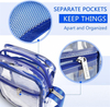 Clear Crossbody Messenger Shoulder bag Clear Bag Messenger Stadium Approved for Festivals Cross-Body Shoulder Bag Gym