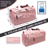 Pink Duffle Bag Wholesale Weekender Overnight Bag for Women Gym Bags with Shoe Compartment Sports