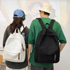 Custom Logo Durable Canvas School Backpack Bags for Boys Girls Lightweight Travel Rucksack Casual Daypack