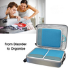 3pcs Waterproof Portable Recycled RPET Luggage Packaging Storage Bag Compressed Packing Cubes Organizer Travel Bag