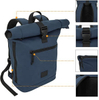 Waterproof Anti Theft Expandable Student School Backpack Rolltop Bag Travelling Hiking Laptop Travel Backpack