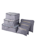 Wholesale 6Pcs/Set Packing Cubes with Shoe Bag Travel Portable Outdoor Storage Luggage Organizer Cubes Set