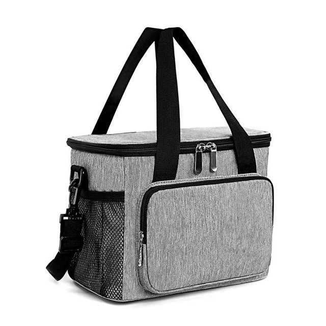 Custom Canvas Lunch Bag with Food Container Beer Waterproof Insulated Cooler Large Insulated Tote Cooler Bag