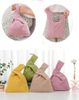 Wholesale Price Custom Logo Plain Mini Corduroy Wrist Bag Small Portable Purse Tote Bag Ladies Gift Hand Bag