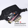 Large Fanny Packs for Men Women Fashion Waterproof Waist Belt Bag with Multi Pockets