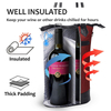 Hand held portable high quality large capacity custom logo tote bag waterproof box wine carrier cooler bag for travel picnic