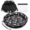 High Quality Women Full Printing Makeup Cosmetic Accessories Bag with Handles Toiletries Toy Cosmetic Bag Drawstring
