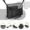 Durable Recyclable Car Back Seat Storage Accessories Organizer Mesh Pocket Snack Drink Car Seat Back Organizer Ipad Holder