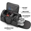Customized Logo Waterproof Men Travel Gym Duffel Bag for Sport Good Quality Wet And Dry Pocket Sports Tote Gym Bag