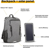 Custom Logo Laptop Backpack Solar Charger Unisex Fashion Solar Backpack Bag Wholesale Solar Backpack
