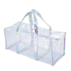 Eco-friendly Waterproof PVC Transparent Duffel Bag Weekender Overnight Travel Beach Tote Toiletry Cosmetic Bag Travel