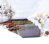 High Quality Heavy Duty Cotton Canvas Cosmetic Pouch Custom Portable Handle Makeup Organizer Toiletry Bag with Logo