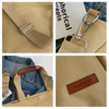 Custom Large Canvas Tote Bag Cross Body Cotton Bag Women Messenger canvas bag with leather handle