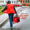 Large capacity insulated coffee bag food delivery drink cooler grocery box motorcycle tote food carrier