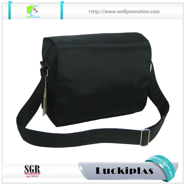 Wholesale black shoulder bag black sling bag messenger bag for men