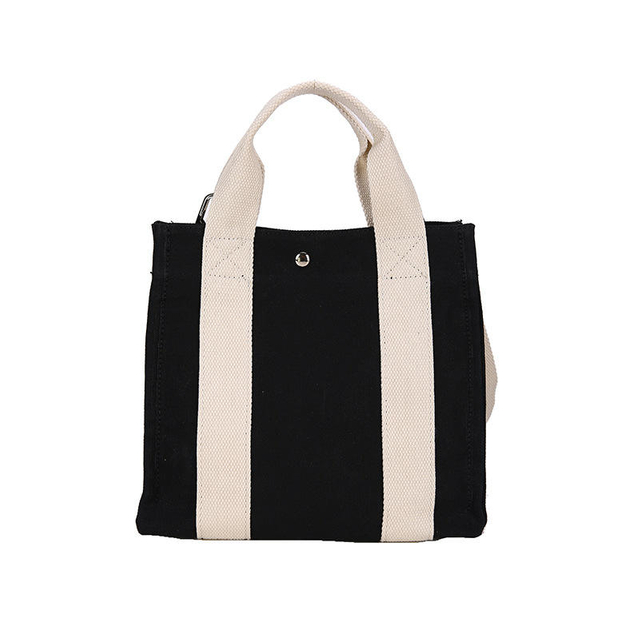 High Quality Girl Teenagers Mini Cotton Tote Bag Canvas Crossbody Sling Bag Daily Shopping Handbag