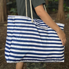 Custom Digital Printing Large Shopping Travel Bag Fashion Rope Handle Polyester Big Beach Tote Bag Women